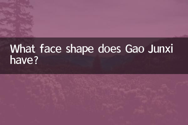 Какая форма лица у Гао Цзюньси?