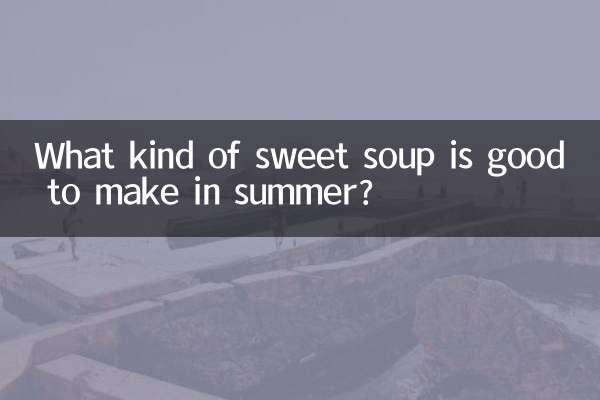 Que tipo de sopa doce é boa para fazer no verão?