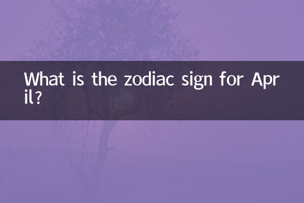 এপ্রিলের জন্য রাশিচক্রের চিহ্ন কী?