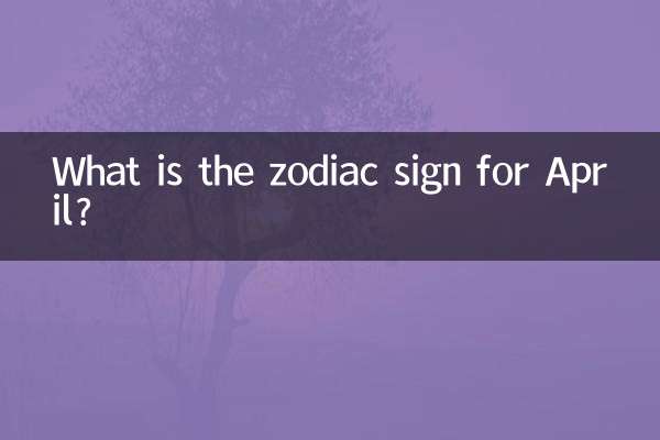 What is the zodiac sign for April?