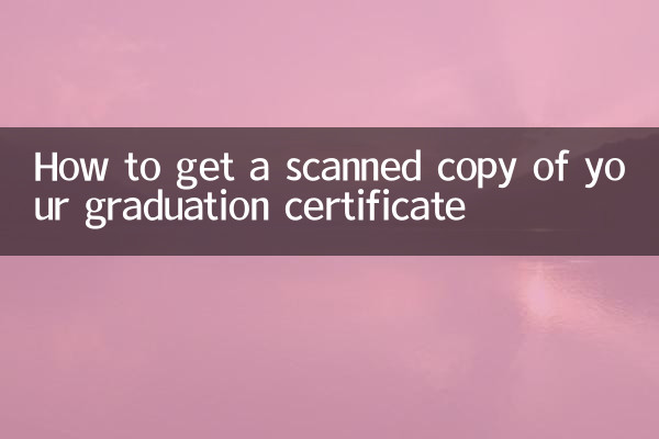 卒業証明書のスキャンしたコピーを取得する方法
