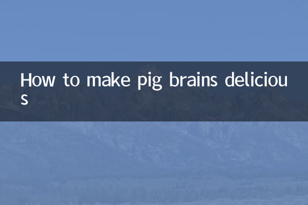 Cómo hacer deliciosos los sesos de cerdo