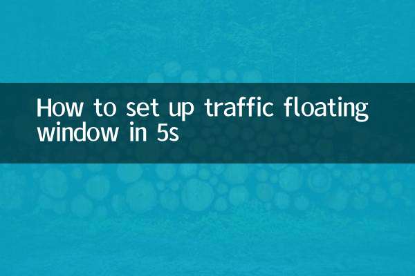 So richten Sie ein Traffic-Floating-Fenster in 5 Sekunden ein