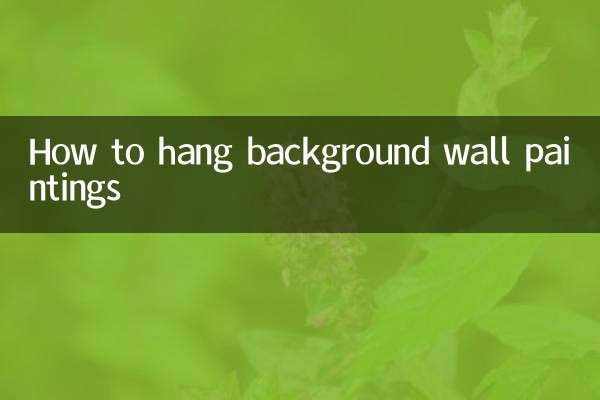 Cómo colgar cuadros de pared de fondo