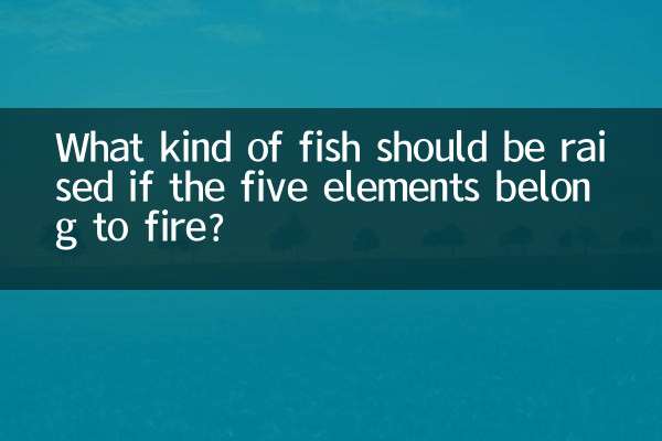 五行が火に属する場合、どのような魚を飼うべきでしょうか？