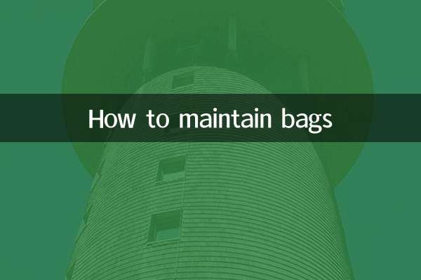 How to maintain bags