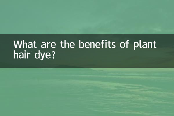 식물성 염모제의 효능은 무엇인가요?