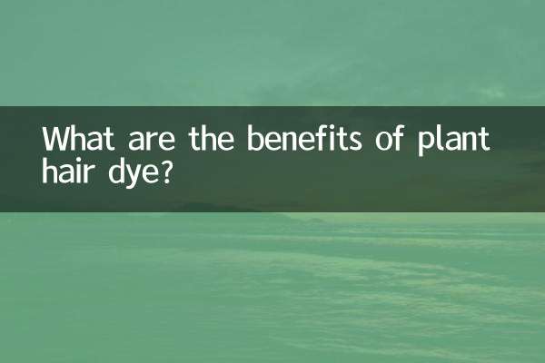 식물성 염모제의 효능은 무엇인가요?