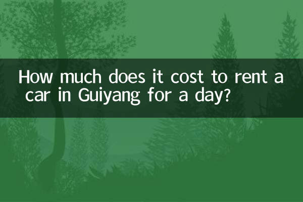 How much does it cost to rent a car in Guiyang for a day?