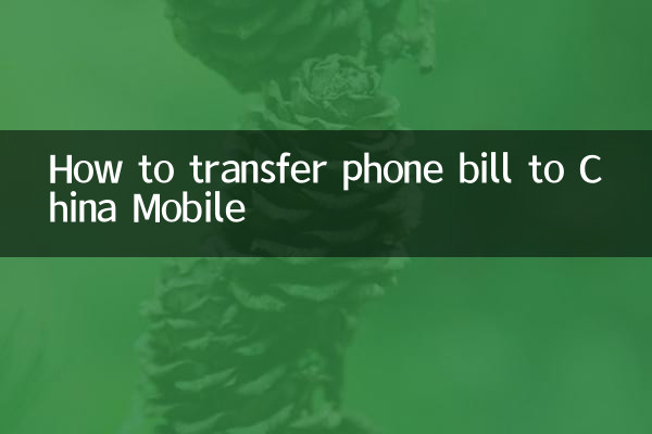 How to transfer phone bill to China Mobile