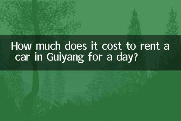 How much does it cost to rent a car in Guiyang for a day?