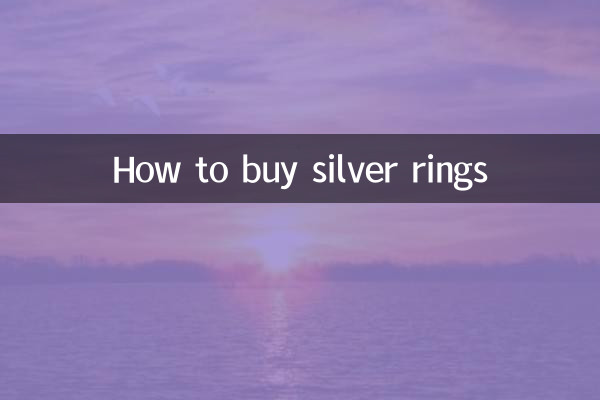 Come acquistare anelli d'argento