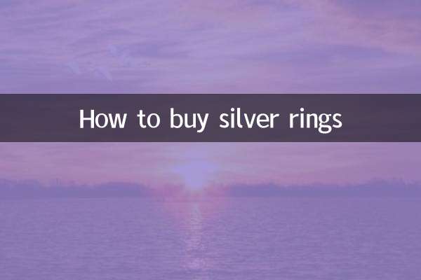Come acquistare anelli d'argento