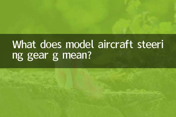What does model aircraft steering gear g mean?
