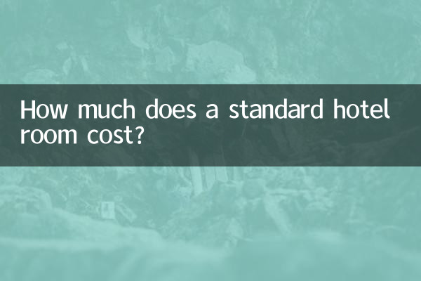 एक मानक होटल के कमरे की लागत कितनी है?