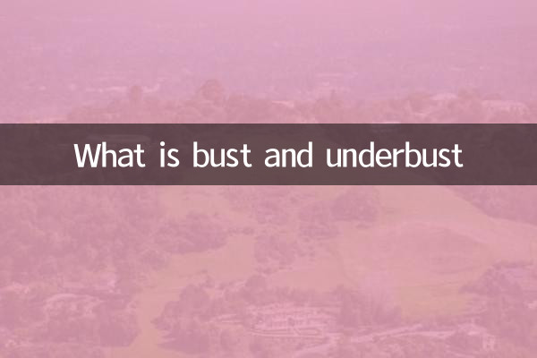 Qu'est-ce que le buste et le dessous de la poitrine