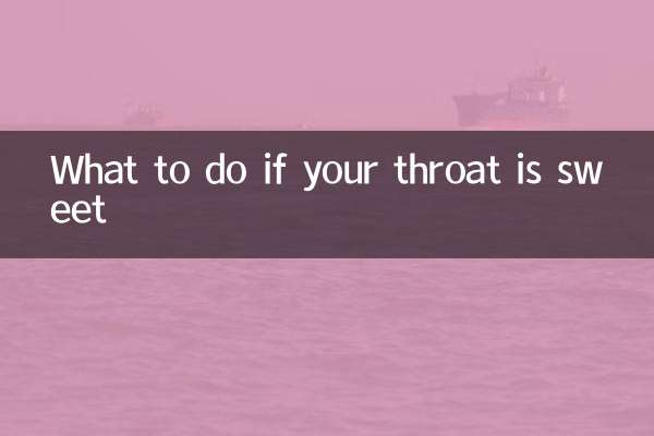 喉が甘い場合の対処法