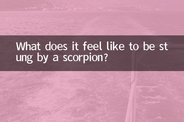 Qual é a sensação de ser picado por um escorpião?