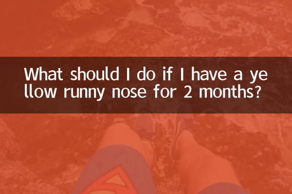 2个月流黄鼻涕怎么办啊