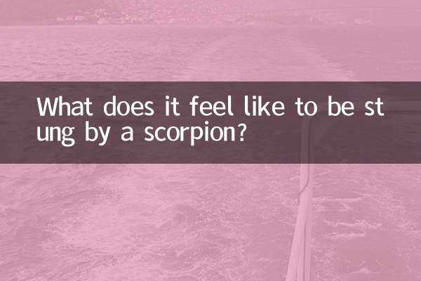 被蝎子蛰了是什么样的