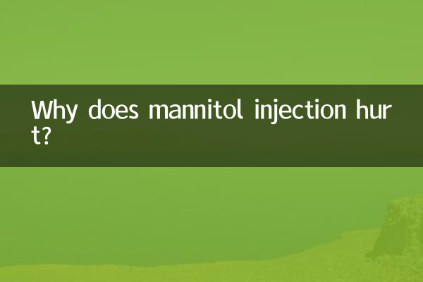 Why does mannitol injection hurt?