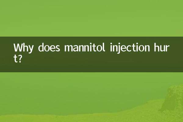 Why does mannitol injection hurt?