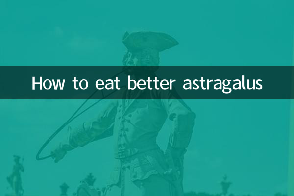 Cómo comer mejor astrágalo