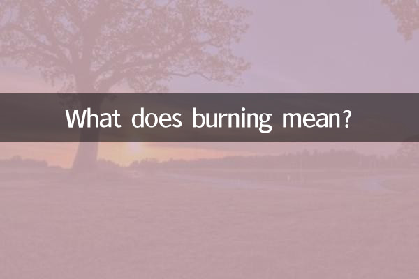 ¿Qué significa quemar?