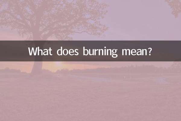 ¿Qué significa quemar?