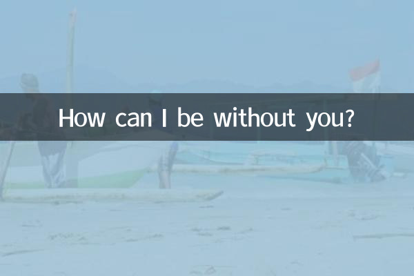 Como posso ficar sem você?
