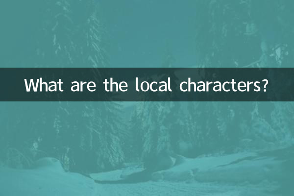 What are the local characters?