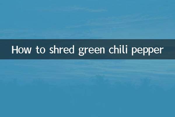 Como ralar pimenta verde