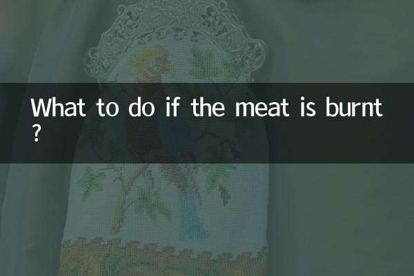 Que faire si la viande est brûlée ?