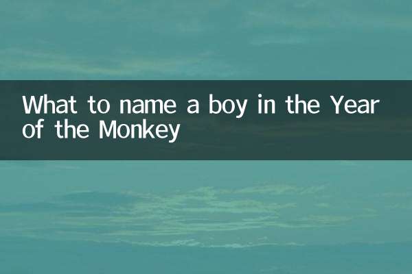 申年に男の子に名前を付けるにはどうすればいいですか？