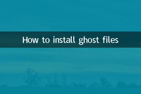 How to install ghost files