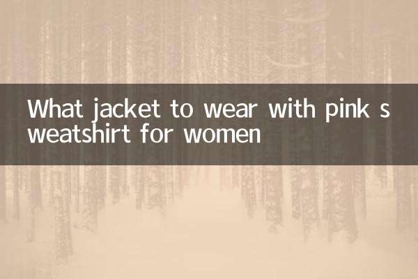 Welche Jacke trägt man zum rosa Sweatshirt für Damen?