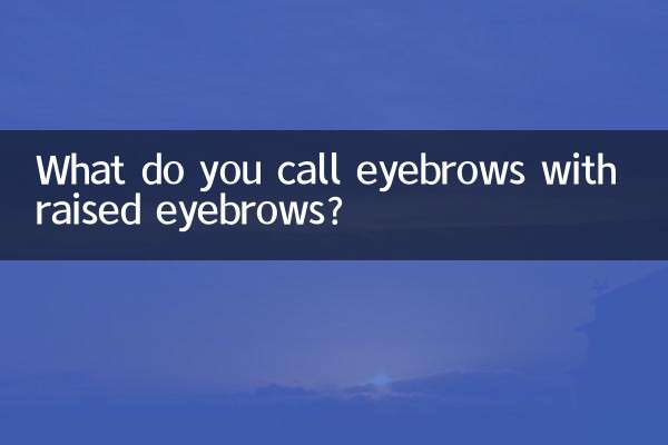 眉毛が上がっている眉毛を何と呼びますか？