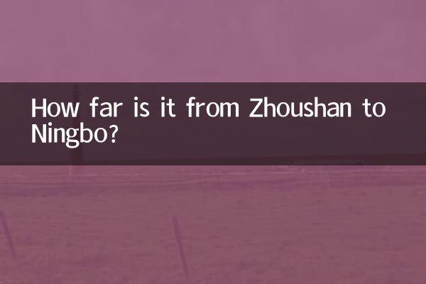 Wie weit ist es von Zhoushan nach Ningbo?