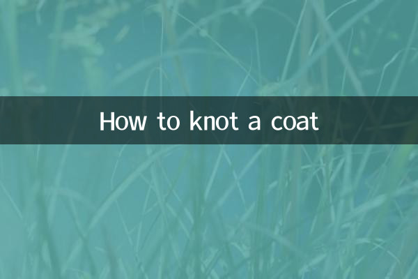 Como dar nó em um casaco