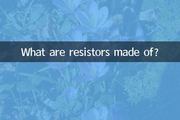 What are resistors made of?