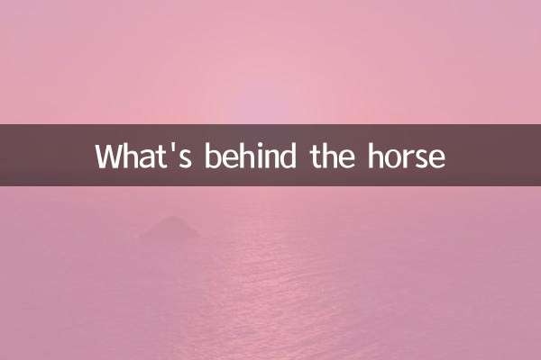 ¿Qué hay detrás del caballo?