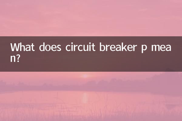 斷路器p什麼意思
