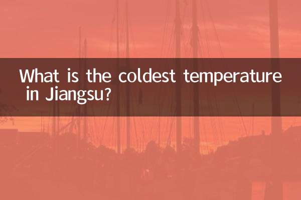 जियांग्सू में सबसे ठंडा तापमान क्या है?