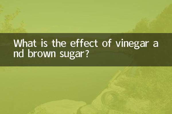What is the effect of vinegar and brown sugar?