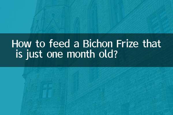 एक बिचोन फ़्रीज़ को कैसे खिलाएं जो सिर्फ एक महीने पुराना है?