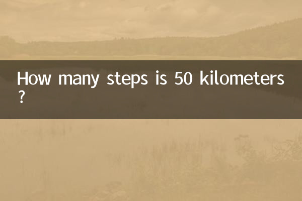 50km는 몇 걸음인가요?