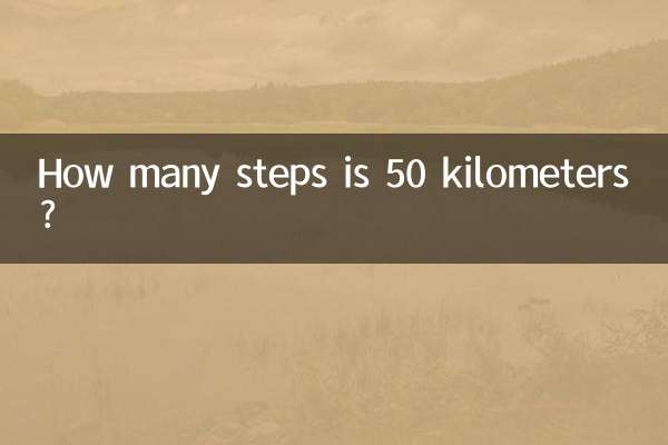 50km는 몇 걸음인가요?