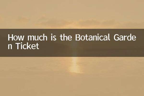 How much is the Botanical Garden Ticket