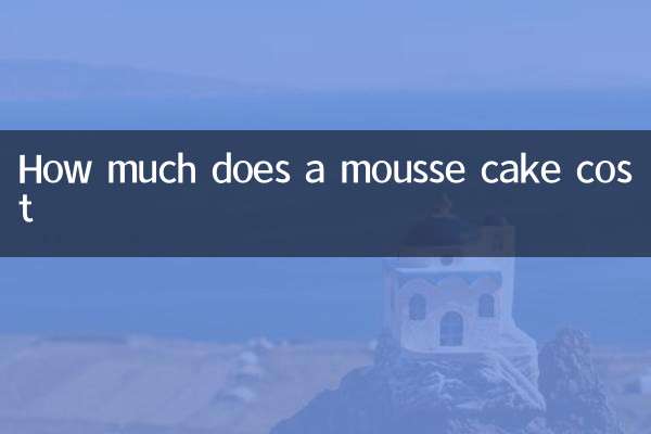 Combien coûte un gâteau de mousse