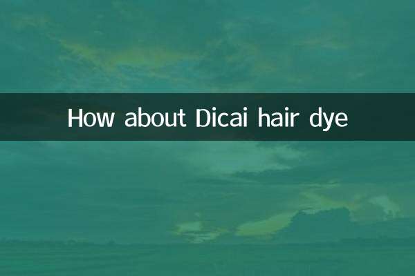 Che ne dici di tintura per capelli dicai